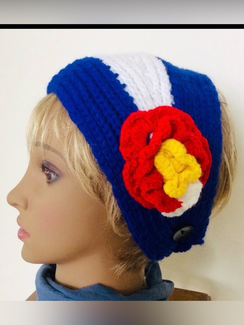 Colorado Flag Knit Headband Hat Size OS NWT